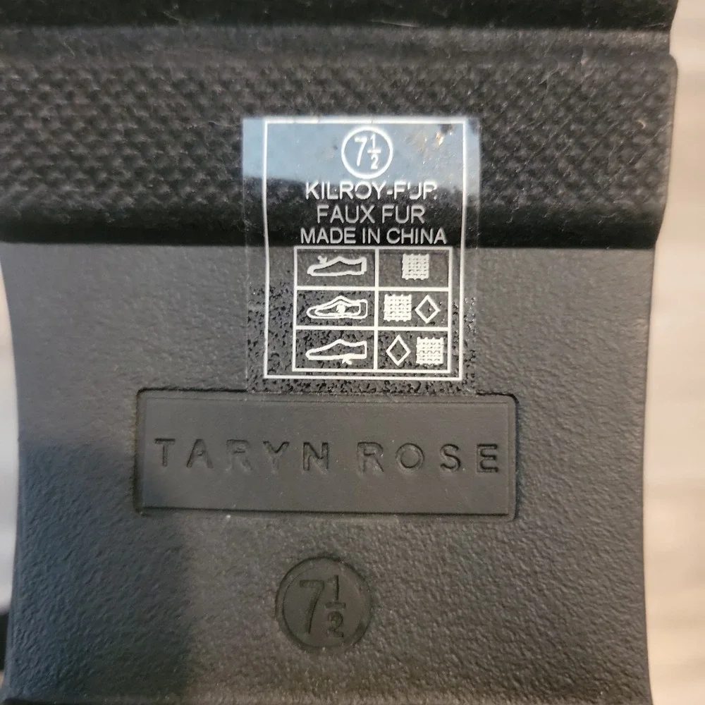 Taryn Rose Kilroy Penny Loafers Womens 7.5 Black Suede Slip-On Shoes‎